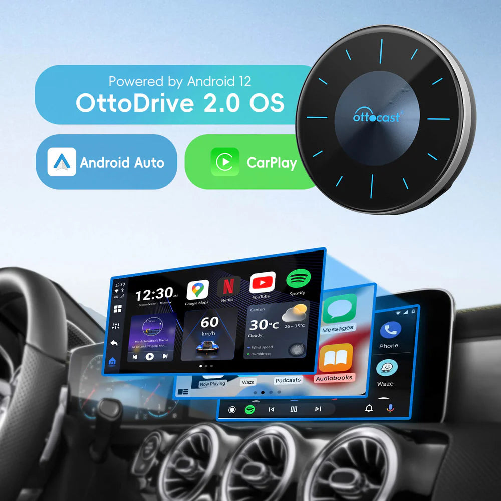 OttoCast P3 CarPlay AI Box 8GB+128GB