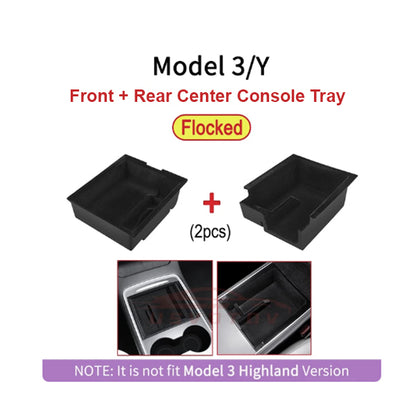 Tesla Model 3/Y, Model 3 Highland Console Trays, Storage Box & Cup Holder